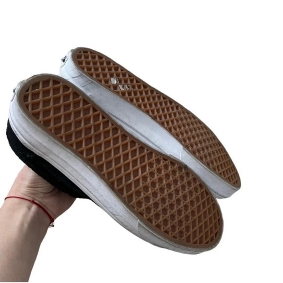 VANS Houndstoothembs Old School Black Sneakers Size 7 - Picture 9 of 13